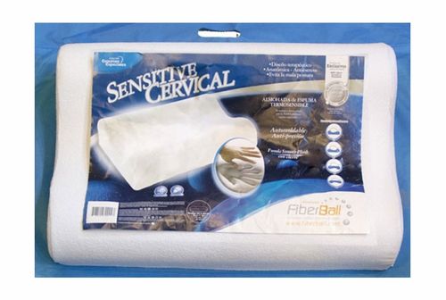 Almohada Viscoelastica Cervical ( 60 x 40 cm ) Fiberball Sensitive Memory Cervical