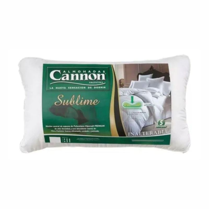 Almohada Espuma Hipersoft 70 x 40 cm Cannon Sublime NONI-NONI