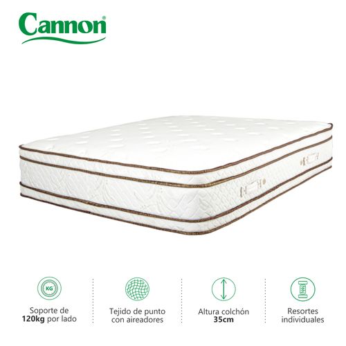 Colchon SUPER KING SIZE (200 x 200 cm) Cannon Sublime Europillow