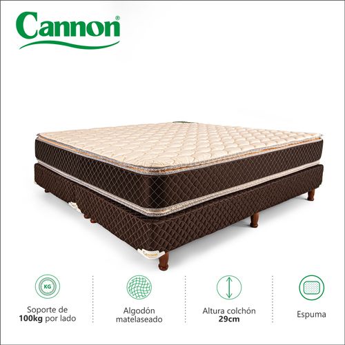 Colchón y Sommier QUENN SIZE (160 X 200 cm) Cannon Exclusive Pillow Top