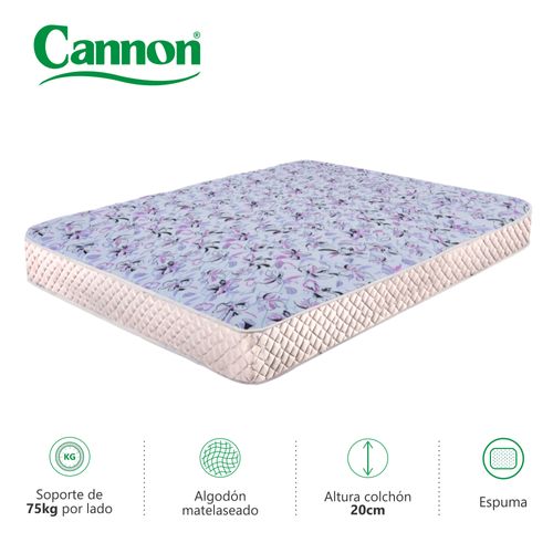 Colchon 2 1/2 PLAZAS (140 x 190 x 20 cm) Cannon Princess