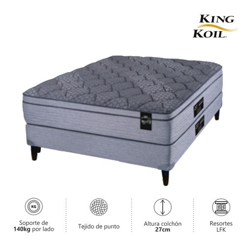 Colchon y Sommier 2 1/2 Plazas ( 140 x 190 cm ) Kingkoil XL-Advanced