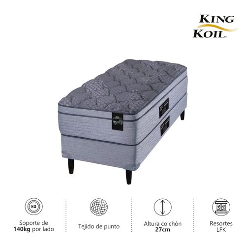 Colchon y Sommier Twin ( 100 x 190 cm ) Kingkoil XL-Advanced