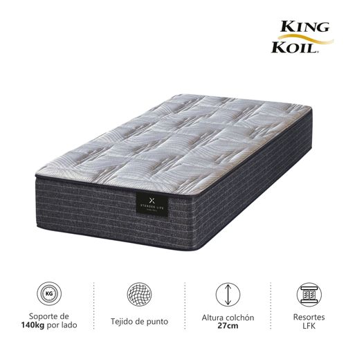 Colchon 1 Plaza ( 80 x 190 cm ) Kingkoil XL