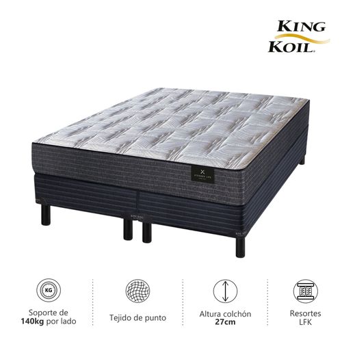 Colchon y Sommier Super King Size ( 200 x 200 cm ) Kingkoil XL