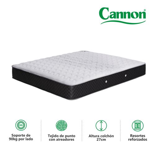 Colchón 2 PLAZAS (130 X 190 cm) Cannon Doral