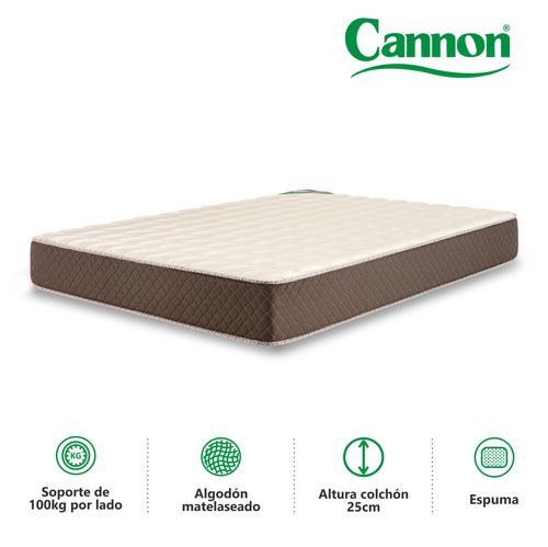 Colchón 2 PLAZAS (130 X 190 cm) Cannon Exclusive