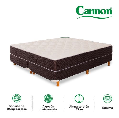 Colchón y Sommier KING SIZE (180 X 200 cm) Cannon Exclusive