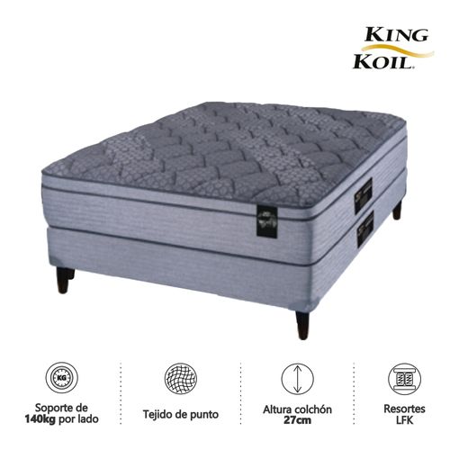 Colchon y Sommier 2 1/2 Plazas ( 140 x 190 cm ) Kingkoil XL-Advanced