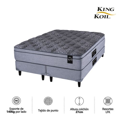 Colchon y Sommier King Size ( 180 x 200 cm ) Kingkoil XL-Advanced
