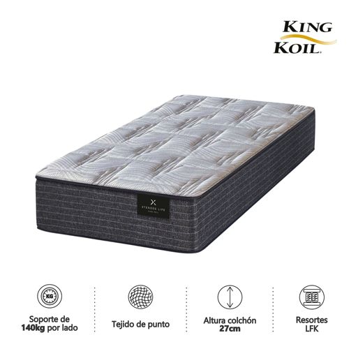 Colchon 1 1/2 Plaza ( 90 x 190 cm ) Kingkoil XL