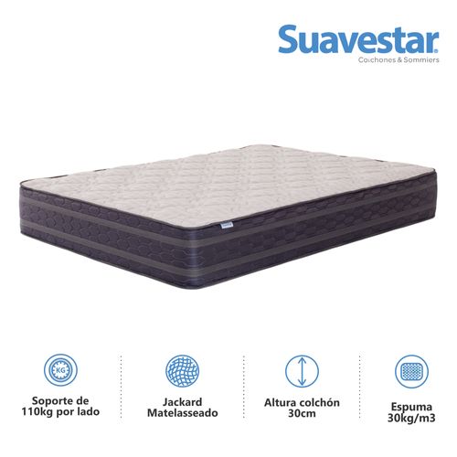 Colchón QUEEN SIZE (160 X 200 cm) Rockstar Euro Pillow Suavestar