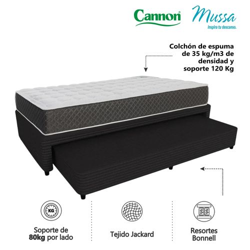 Sommier Urania y Colchón Cannon Renovation (90 x 190 cm)