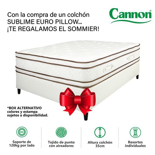 Colchón y Sommier Cannon Sublime Europillow Top